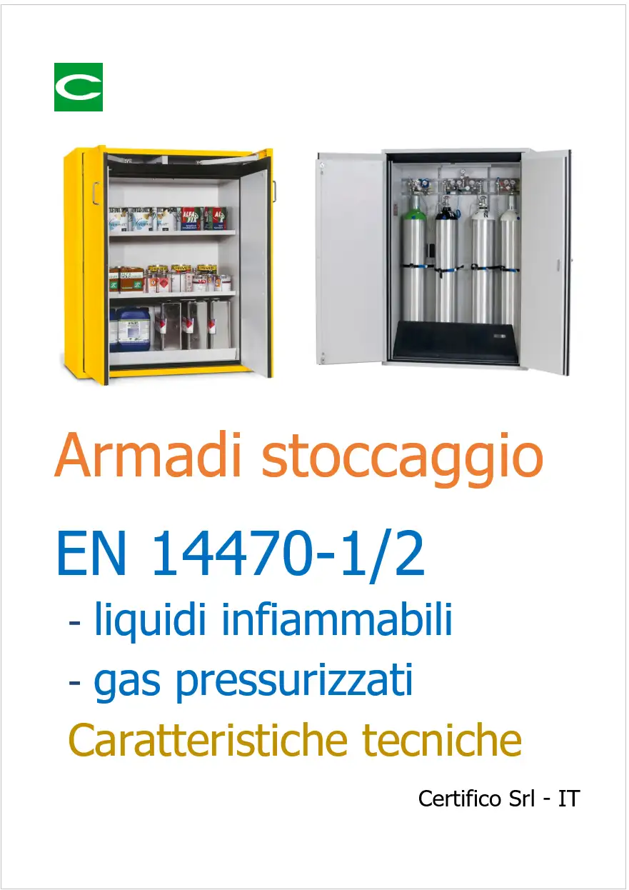 Armadi di stoccaggio EN 14470 1 2 Armadi di stoccaggio EN 14470 1 2