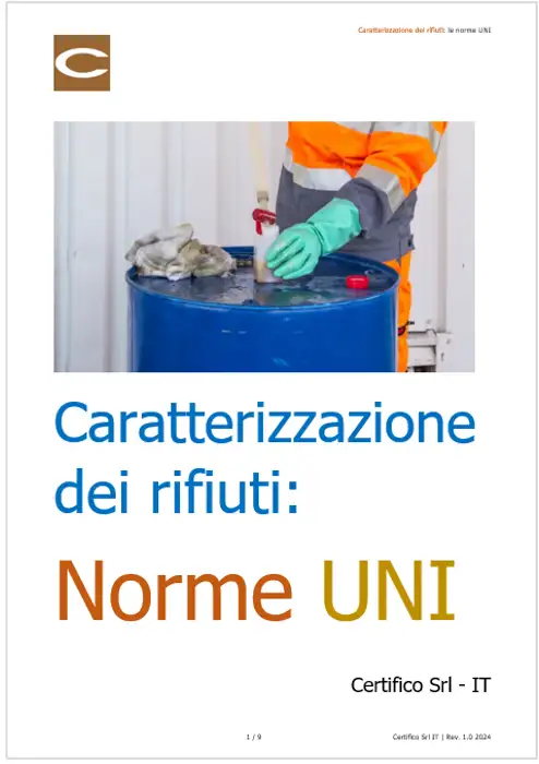 Caratterizzazione dei rifiuti   le norme UNI