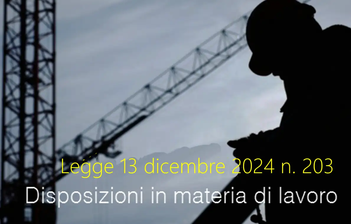 Legge 13 dicembre 2024 n 203 Legge 13 dicembre 2024 n 203