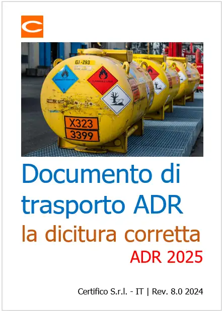 Documento di trasporto ADR   La corretta dicitura 2025