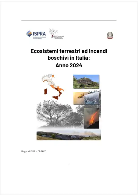 Ecosistemi terrestri ed incendi boschivi in Italia Anno 2024