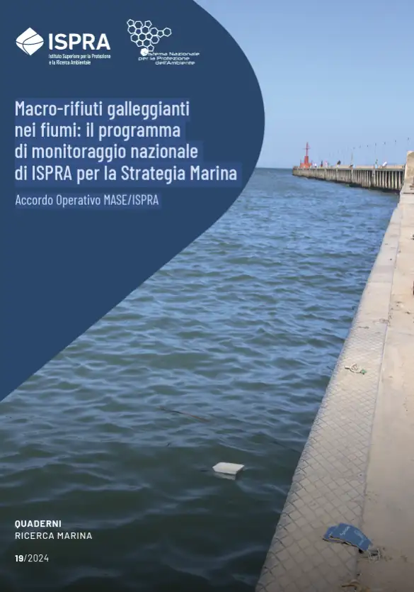 Macro-rifiuti galleggianti nei fiumi