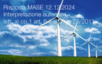 Risposta MASE 12 12 2024