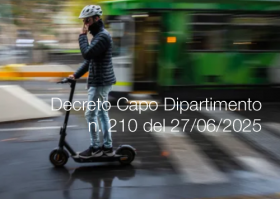Decreto Capo Dipartimento n  210 del 27 06 2025