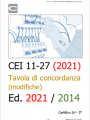 CEI 11 27 Tavola di concordanza  modifiche  Ed  2021   2012