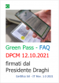 Green Pass   FAQ sui dpcm 12 10 2021 firmati dal Presidente Draghi Rev  1 0 2021