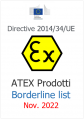 ATEX Prodotti   Borderline list Nov  2022