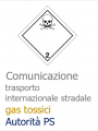 Comunicazione trasporto internazionale stradale gas tossici   Autorita  PS