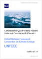 Convenzione Quadro delle Nazioni Unite Cambiamenti Climatici  UNFCCC