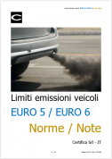 Limiti emissioni veicoli EURO 5 e EURO