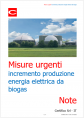 Misure urgenti incremento produzione energia elettrica da biogas