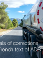 Proposals of corrections to the French text of ADR