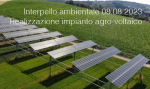 Interpello ambientale 08 08 2023   Realizzazione impianto agro voltaico