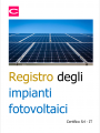 Registro degli impianti fotovoltaici