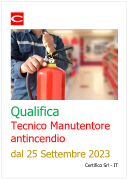 Tecnico Manutentorre antincendio qualificato   dal 25 Settembre 2023